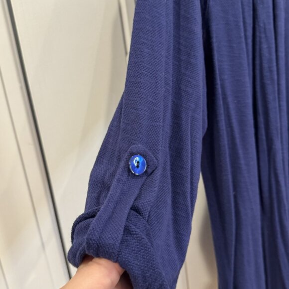 Bobeau Navy Blue Lightweight Cardigan Sweater EUC - Picture 5 of 5